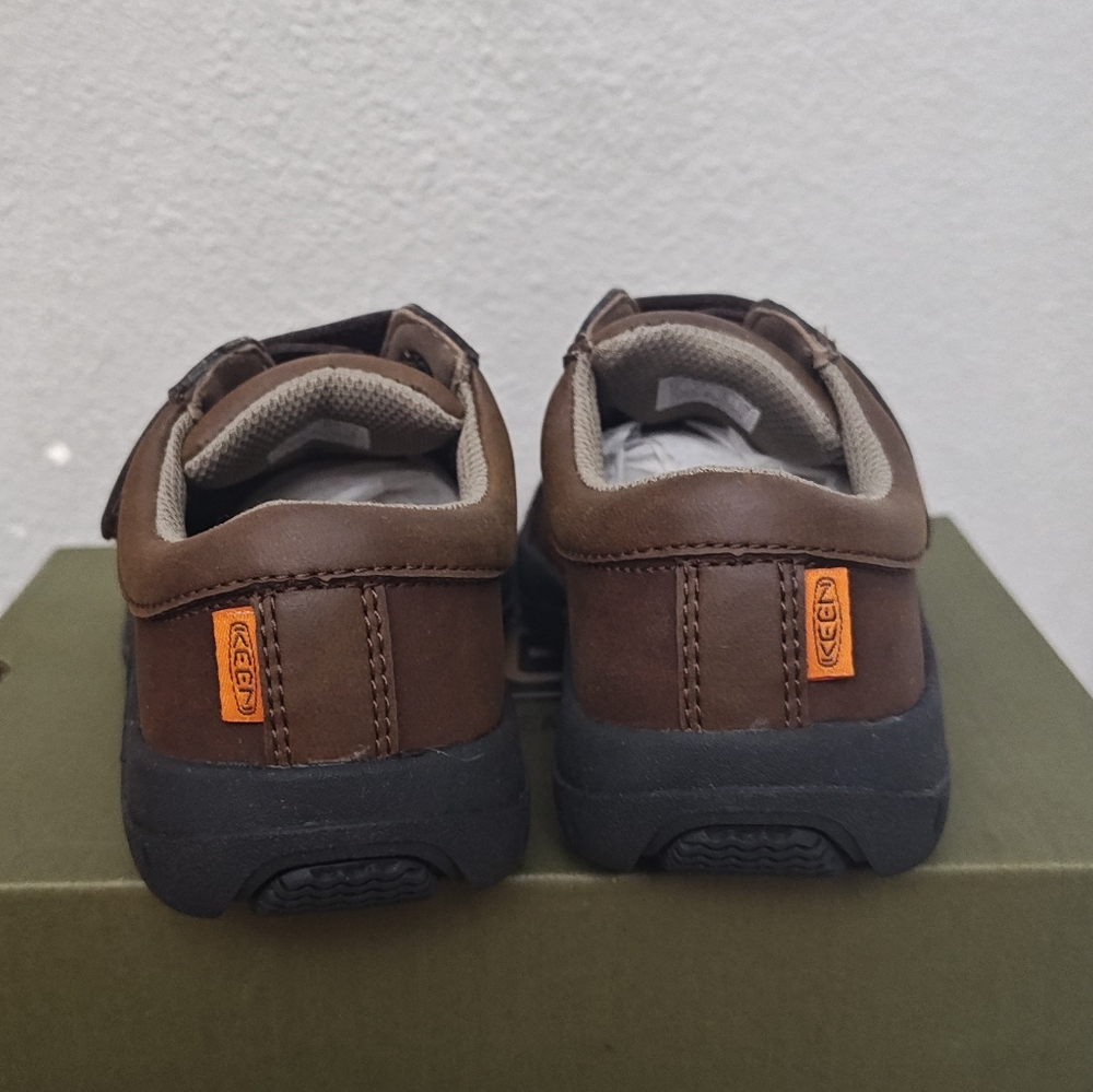 Keen Austin II Shoes Leather Oxford Brown Orange Water Resistant New in Box 11 - Picture 5 of 10